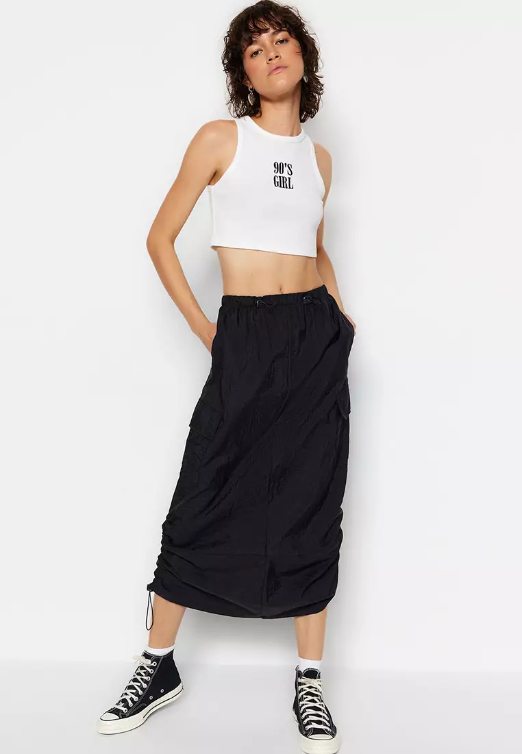 Parachute Midi Skirt