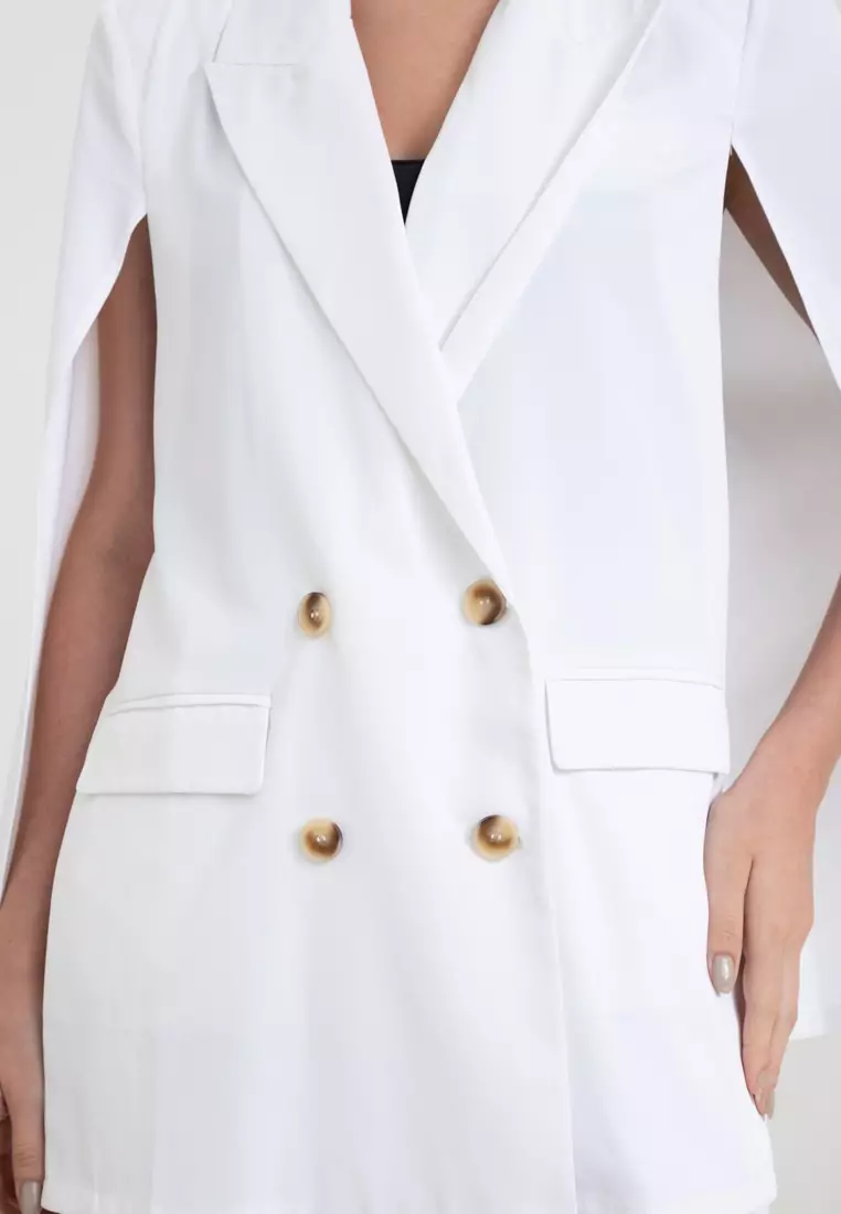 Buy Zalora Studios Cape Blazer 2024 Online ZALORA Singapore