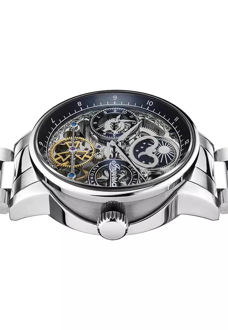Ingersoll Jazz Silver Stainless Steel Analog Automatic Watch For Men INI07707