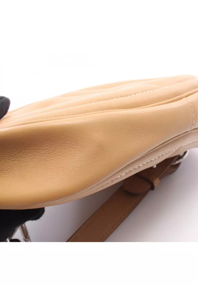 Pre-Loved Hermès in the loop belt bag Verso Sesame body bag Veau Swift light brown silver hardware Z stamp