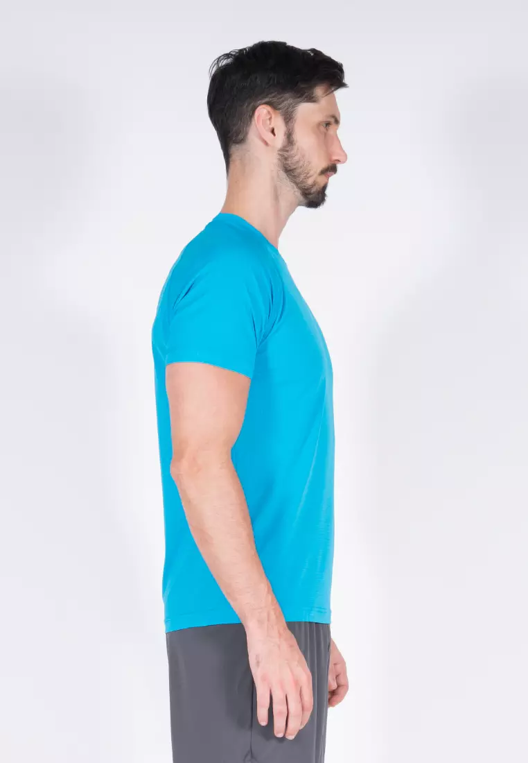 Amnig Men Training Raglan T-Shirt (Atomic Blue)