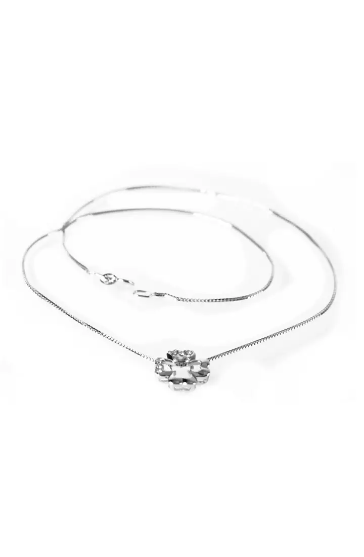 TOMEI Faith and Fortitude Pendant Set, Diamond White Gold 585 (P6151)