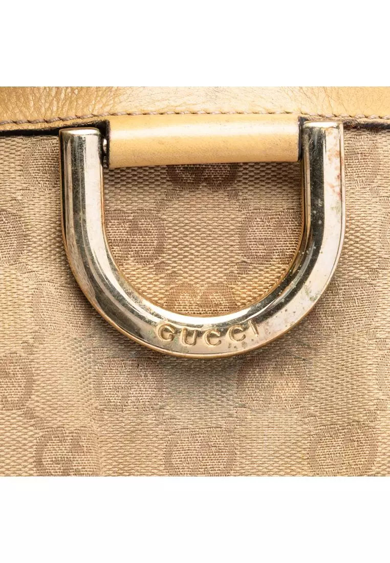 Pre-Loved Gucci Gg Canvas Abbey D Ring Crossbody
