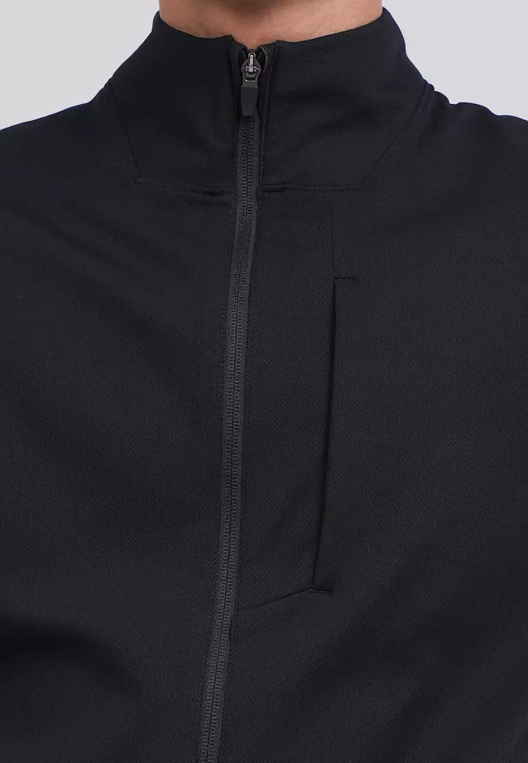 High Collar Active Knit Jacket