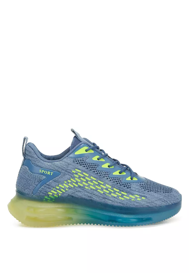 Discount on London Rag  shoes - SKU: Chunky Anti-Skid Flyknit Sneakers in Blue