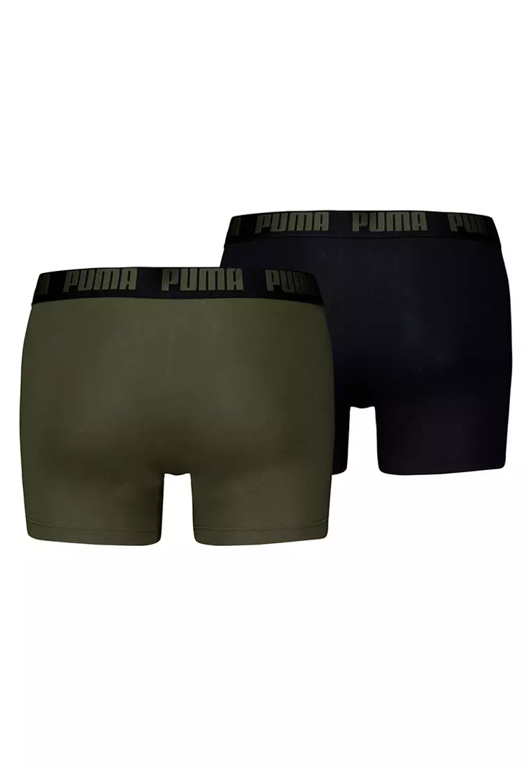 2 Packs Men Basic Boxer Briefs