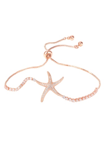 Air Jewellery gold Luxurious Starfish Bracelet In Rose Gold 49C11ACF18A63EGS_1