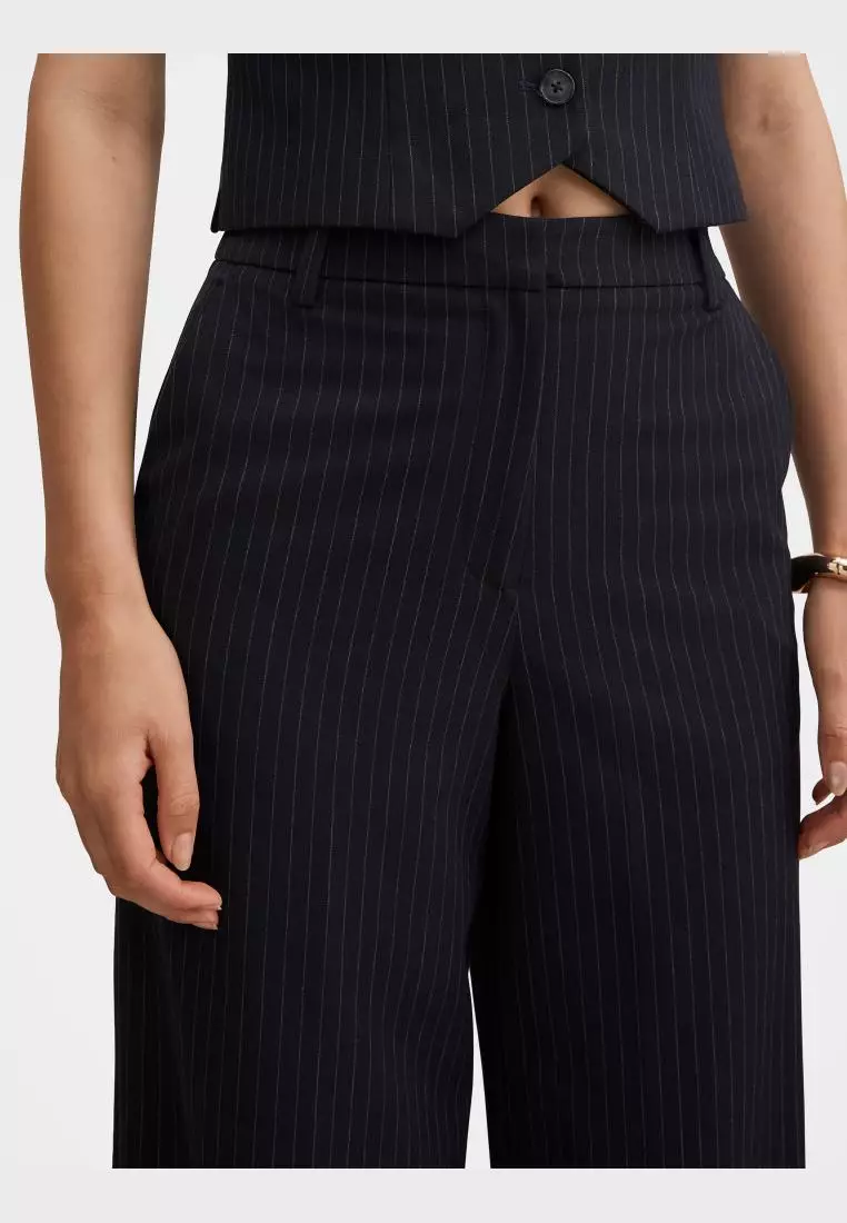 Paloma Pinstripe Wide Leg Pant