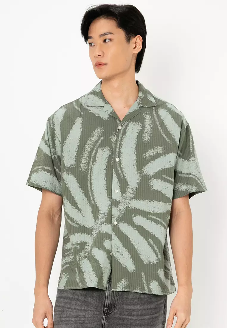 Alberto Seersucker Resort Short Sleeves Shirt