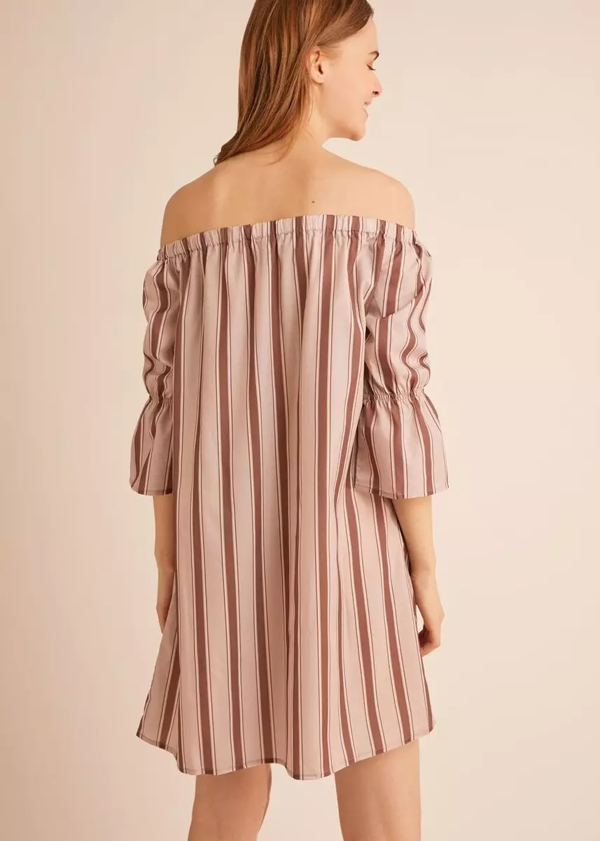 Jual BarBar Off Shoulder Mini Dress Stripe Original 2024 | ZALORA ...
