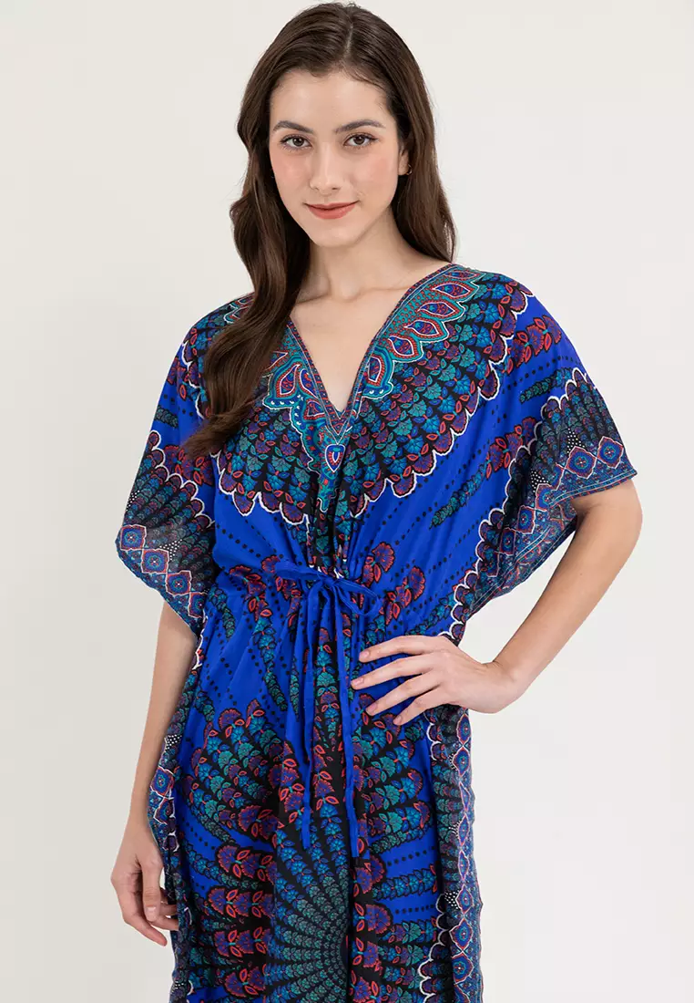 Victoria Vneck Kaftan Dress