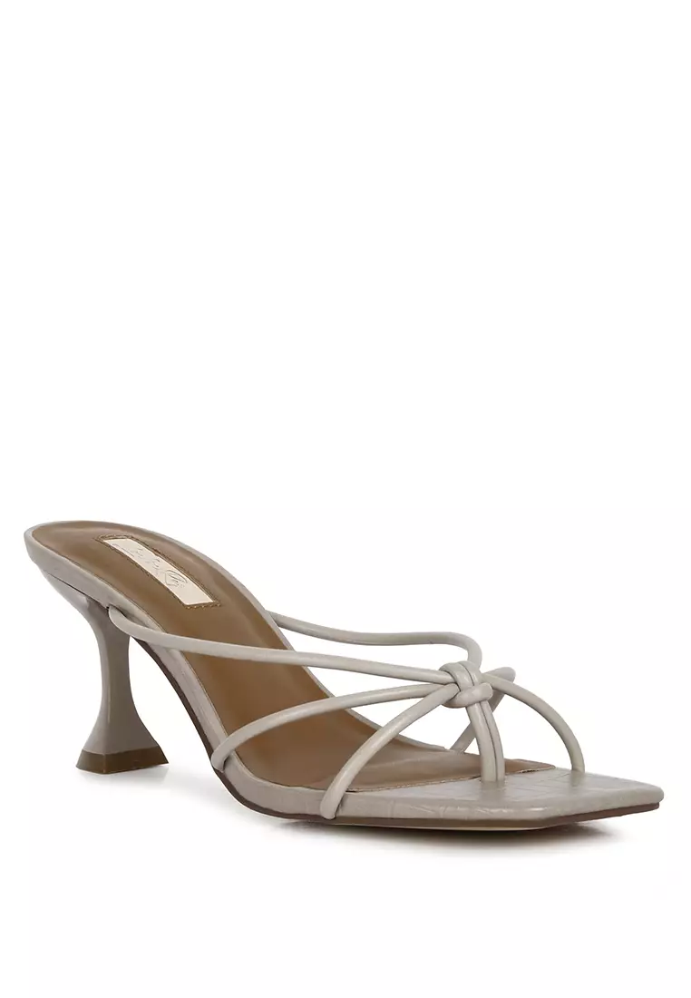 Taupe sandals clearance low heel