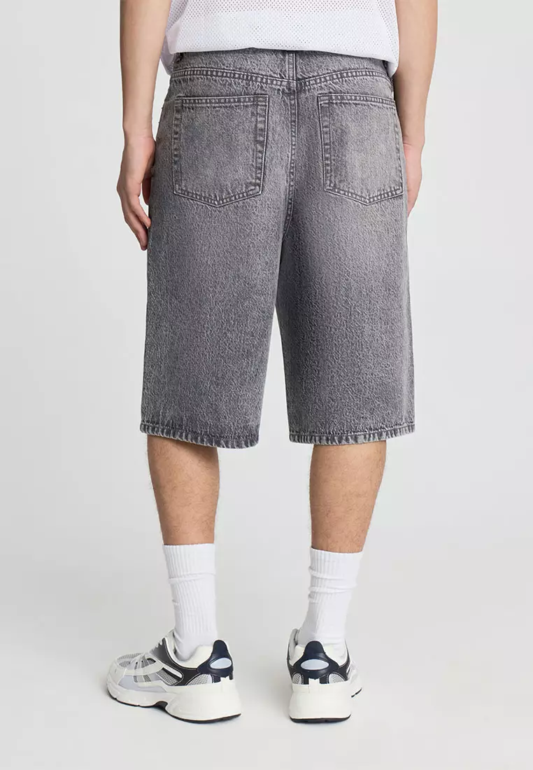 Men's Straight Cut Denim Shorts