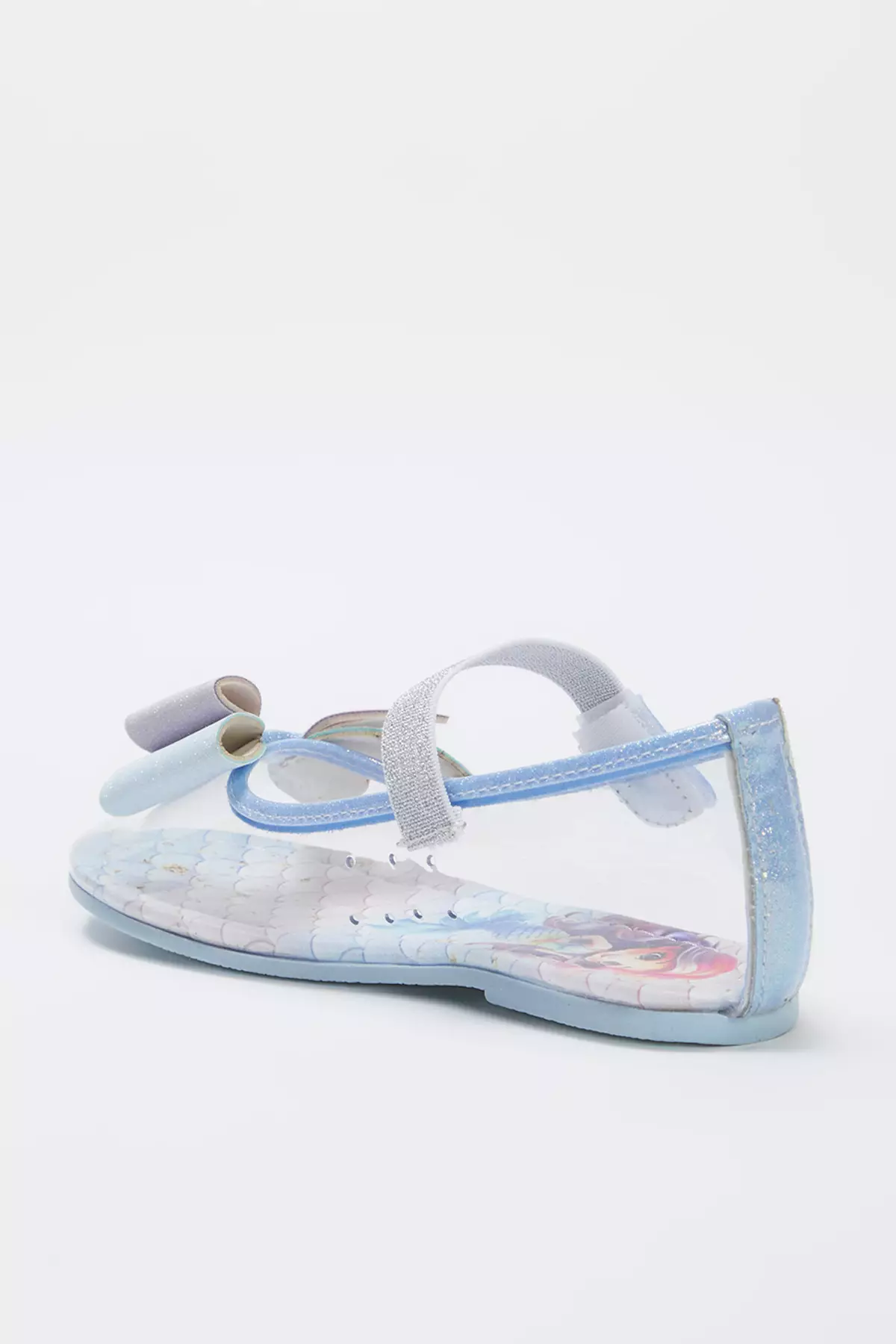 Blue Transparent Glitter Mary Jane Small Female Child Kids Babet Takss25Be00024