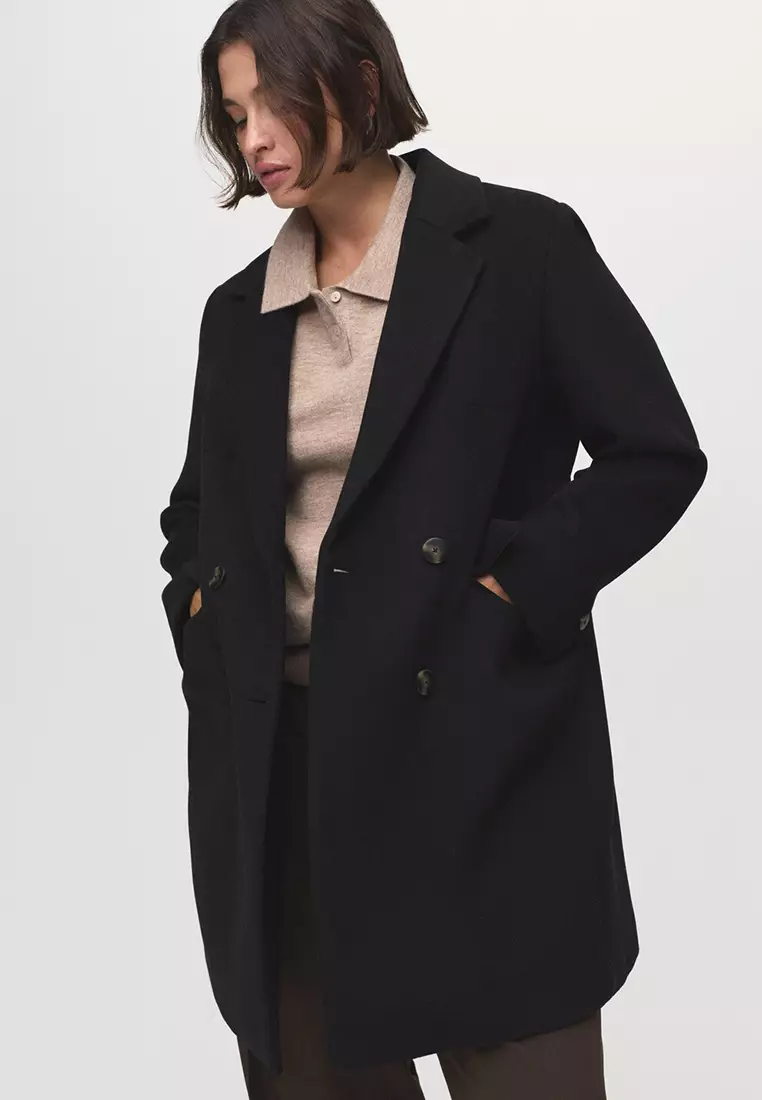 Double-Breasted Wool Coat