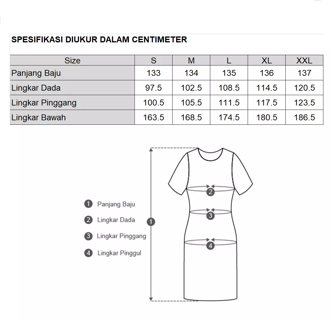 MINIMAL - Quibelle- Gamis Motif Bunga - Off White Colour Offwhite