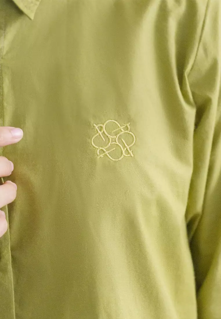 Jenna and Kaia - Noora Top Olive - Kemeja Wanita