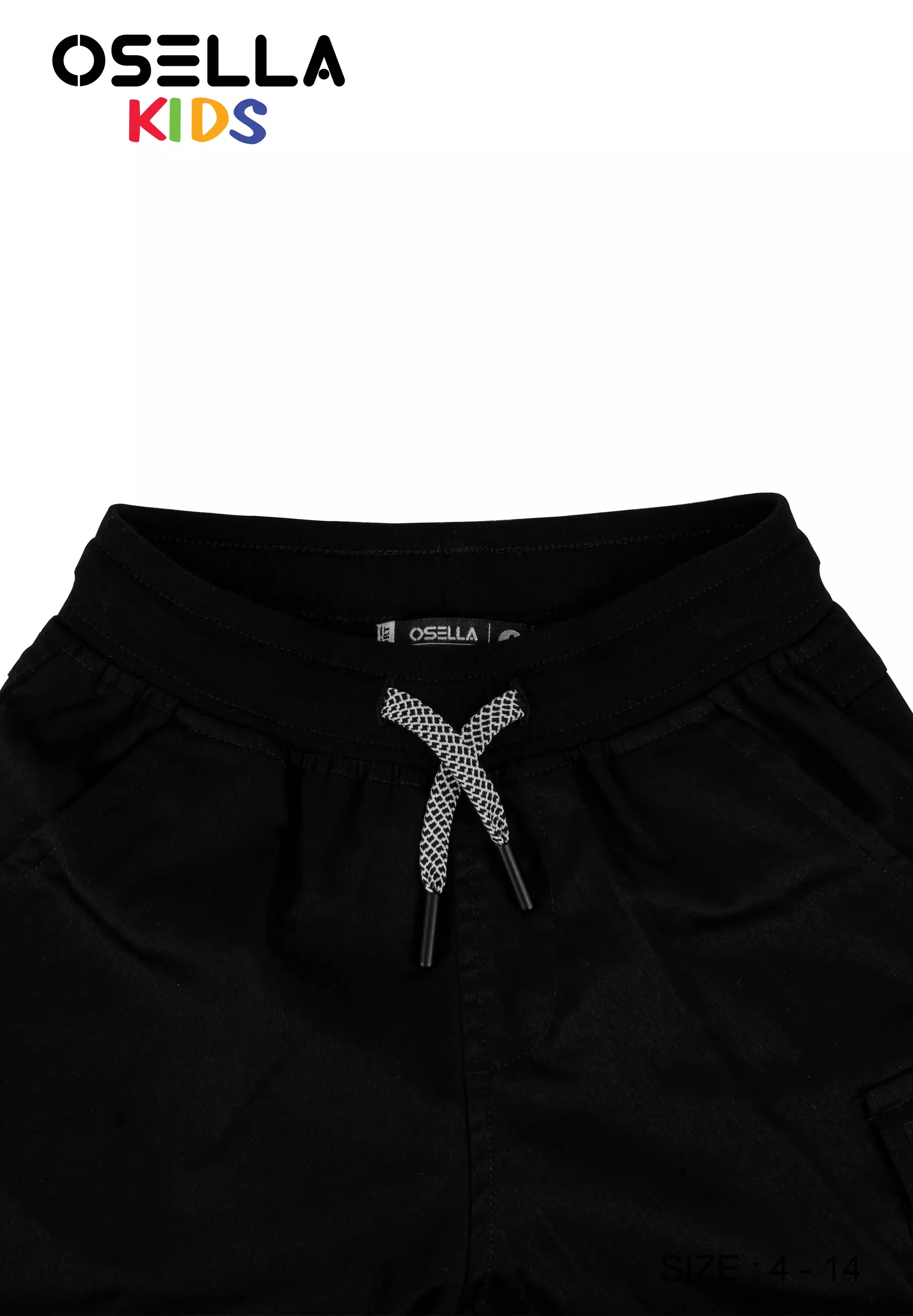 [NEW] Osella Gemini Comfort Short Cargo Pants With Combination Fabric 22864005 |  Celana Pendek Anak Laki-Laki