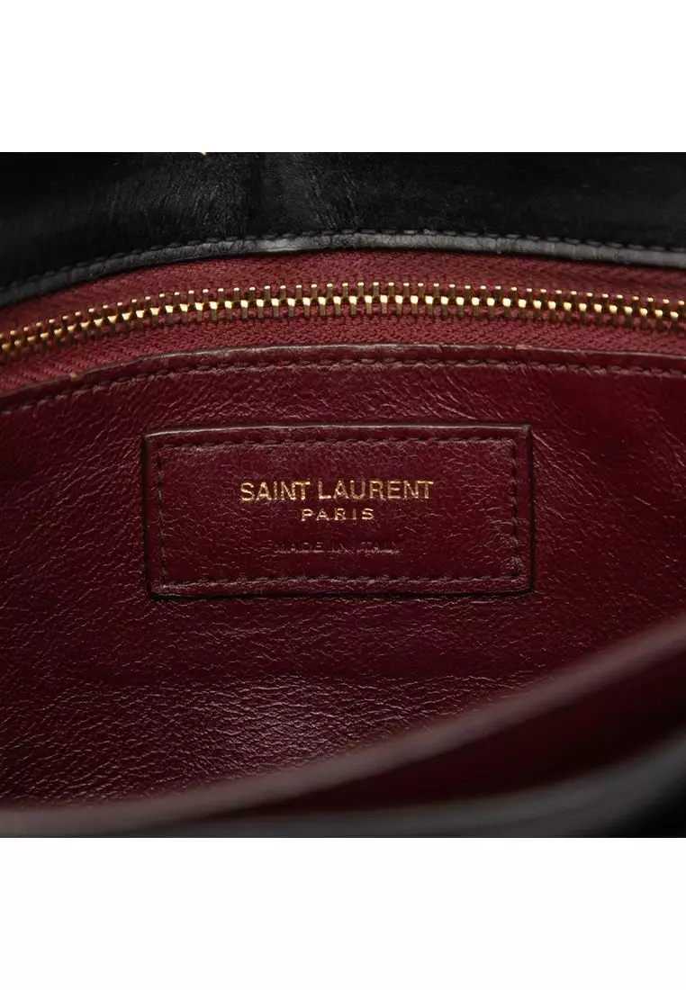 Pre-Loved Saint Laurent Smooth Calfskin Monogram Cassandra Clasp Bag