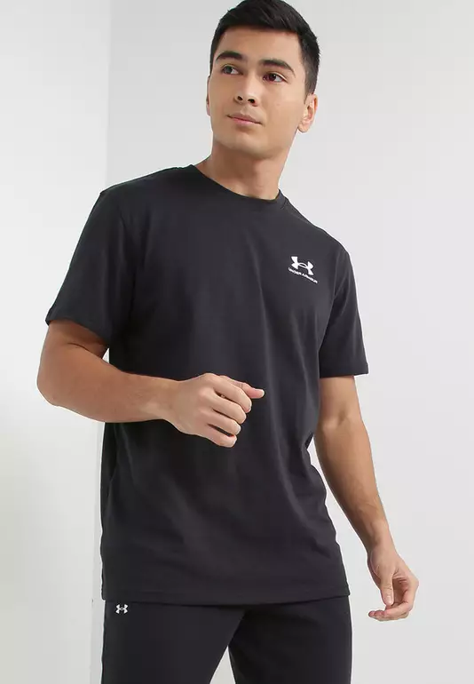 Men's Logo Embroidered Heavyweight Short Sleeves T-Shirt