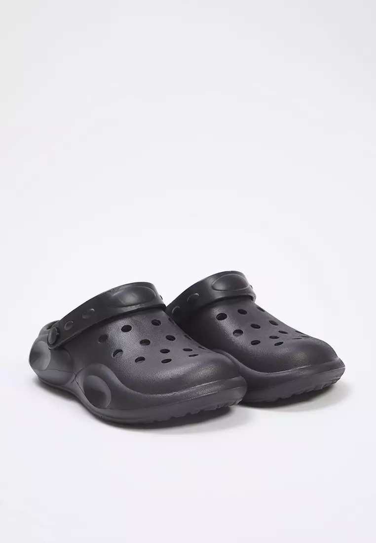 Black Light Sole Eva Women's Flat Closed Front Sandals Slippers Takss25Sd00031