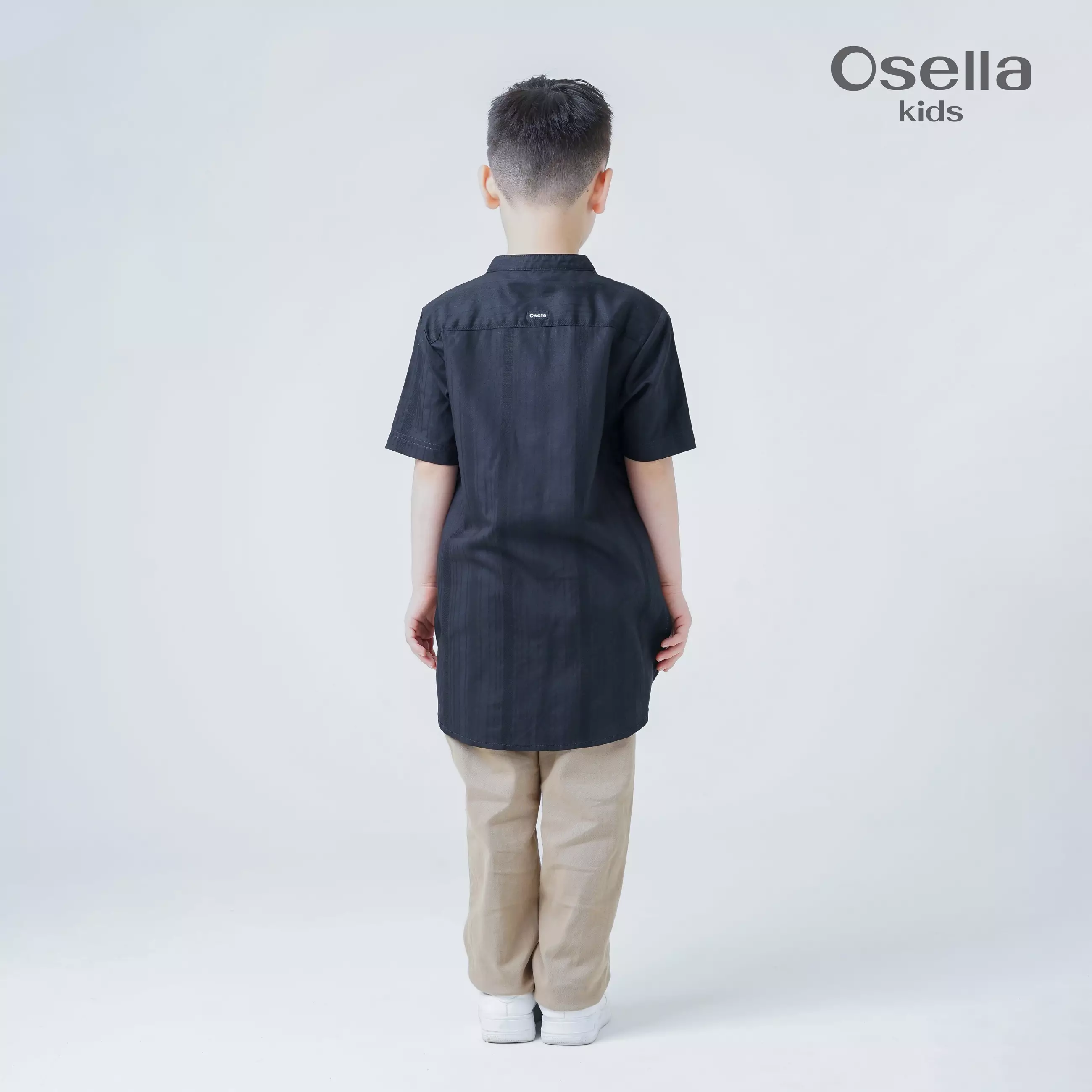 Osella Kids Laiq Regular Fit Koko Tunic Shirt Short Sleeve 123W660143 | Tunik Anak Laki-Laki