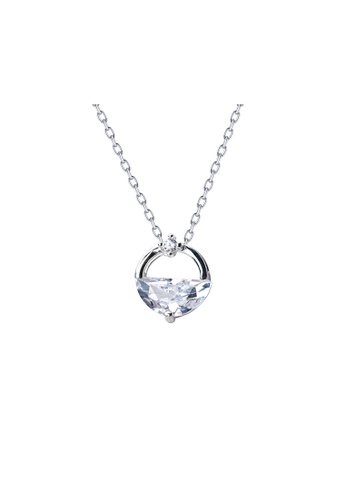 ZITIQUE silver Women's Elegant Minimalist Necklace - Silver 5CEF1ACA957C92GS_1
