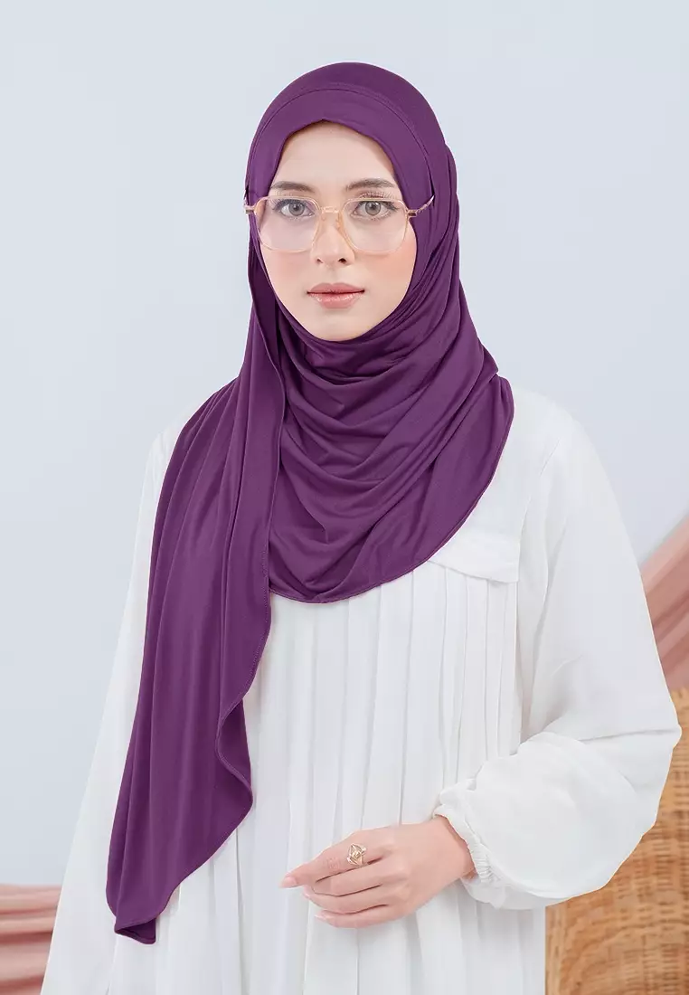 HIJAB INSTAN FAYZA - DARK PURPLE