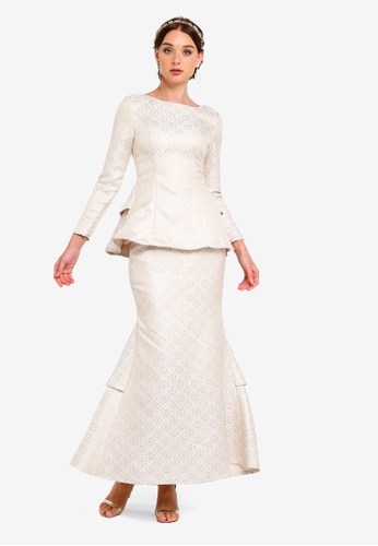 Zalia jacquard store peplum kebaya