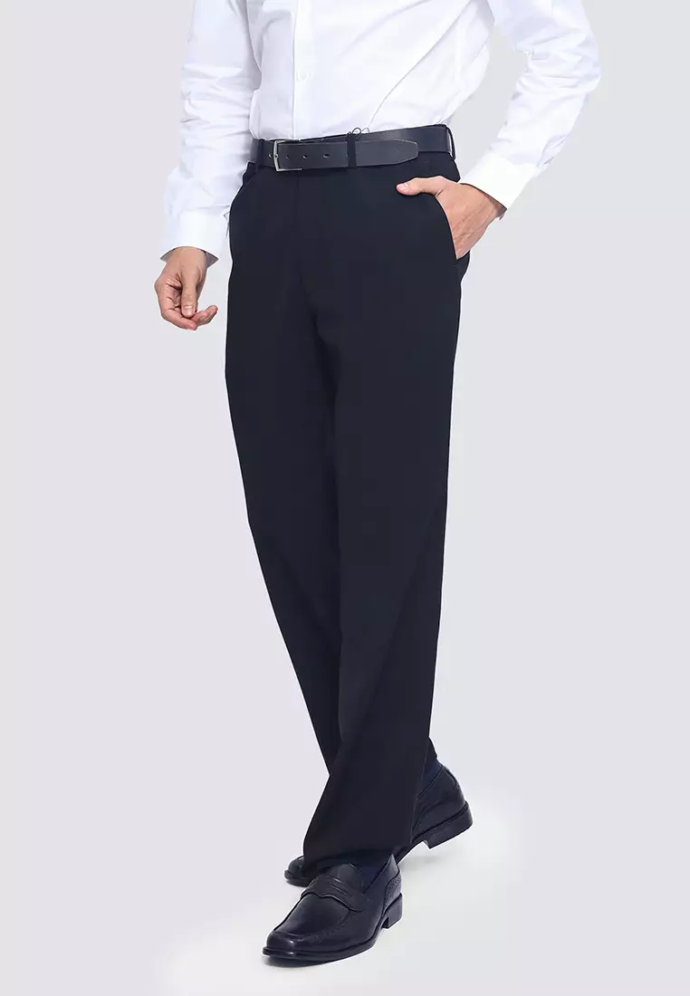 Buy Hechter Paris Stretch Solid Regular Fit Dress Pants 2024 Online ...