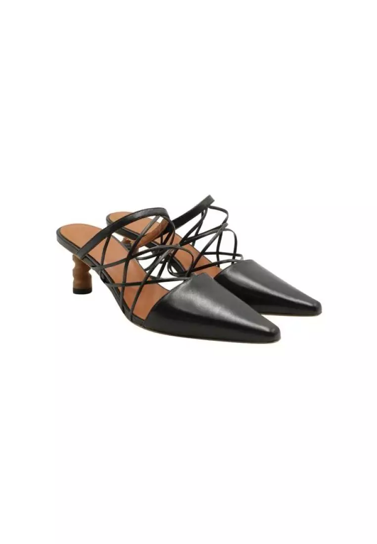 Designer black mules shop