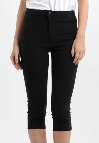 3/4 One Button Jegging in Black
