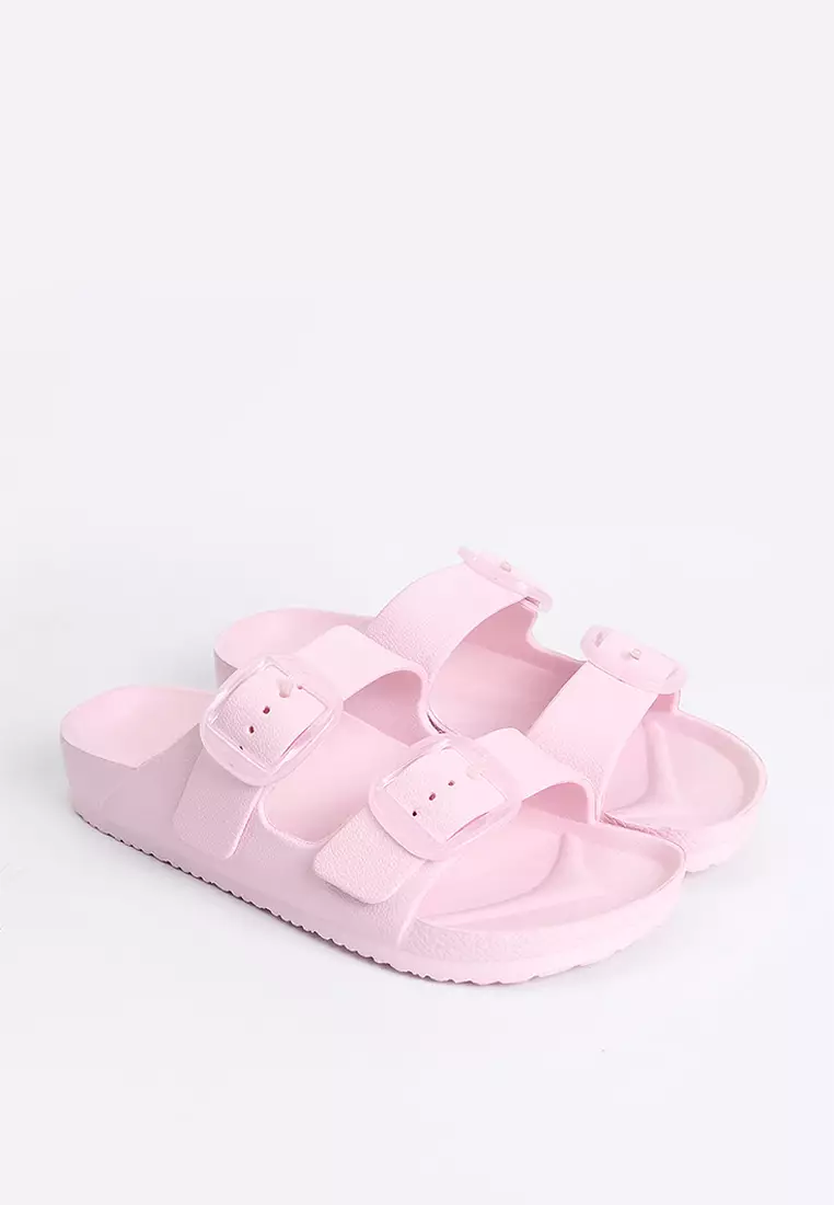 Women's Two Band Rubber Slides