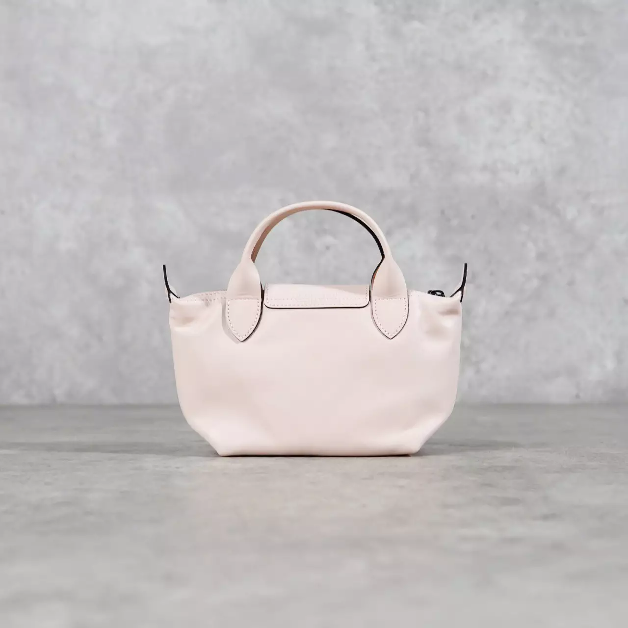 Tas LONGCHAMP LE PLIAGE CUIR LEATHER PINK SHOULDER BAG WITH LS XTRA SMALL 100% ORIGINAL