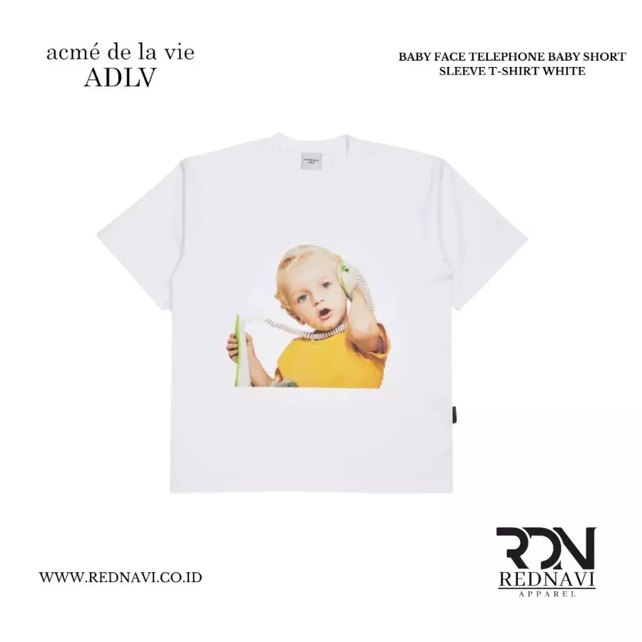 Tシャツ・カットソー ACME DE LA VIE BABY FACE TELEPHONE GIRL SHORT SLEEVE 4BUK090 アクメドラビ(acme' de la vie) BABY FACE TELEPHONE GIRL SHORT