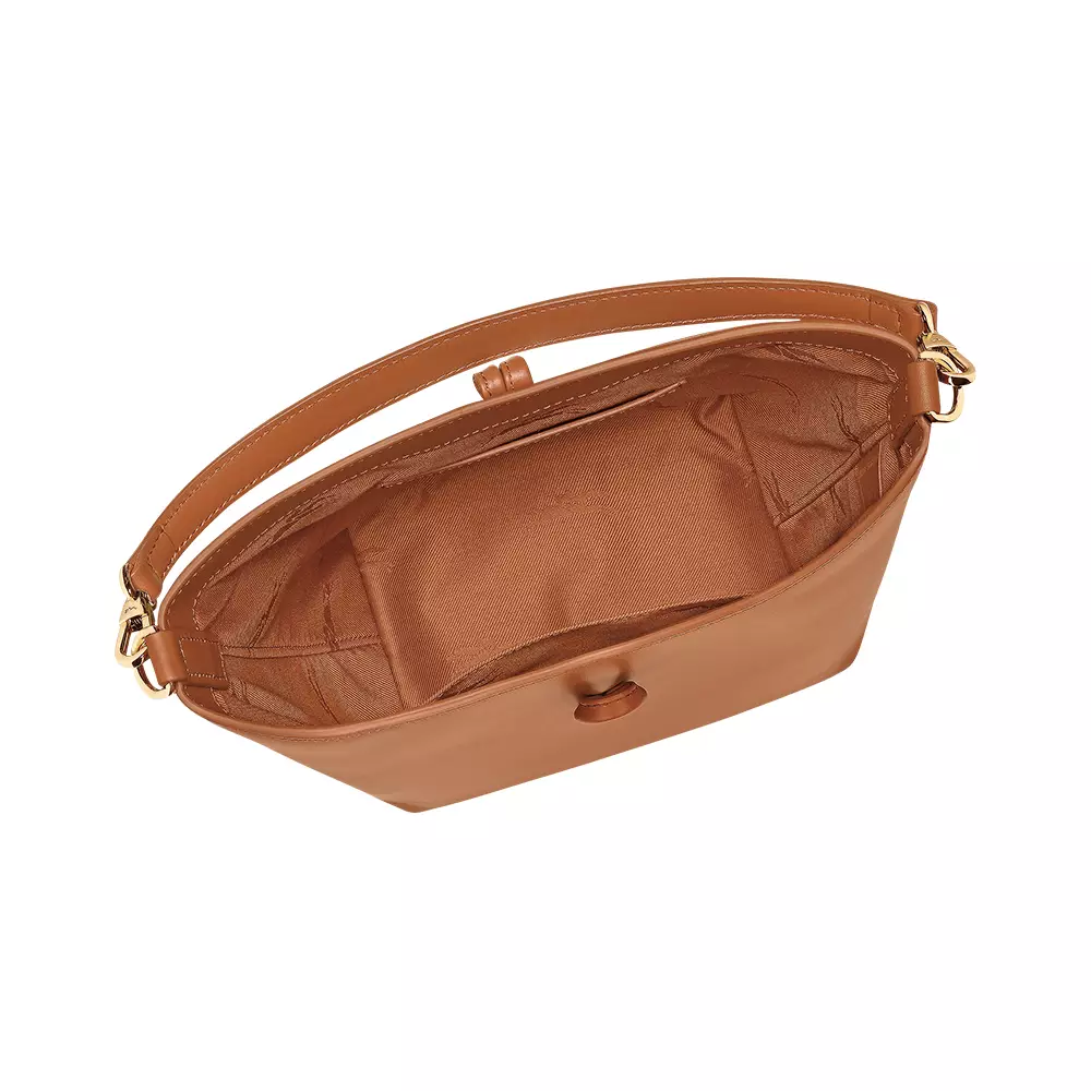 Le Roseau Xtra Small No Snap Button Bucket Bag Cashew