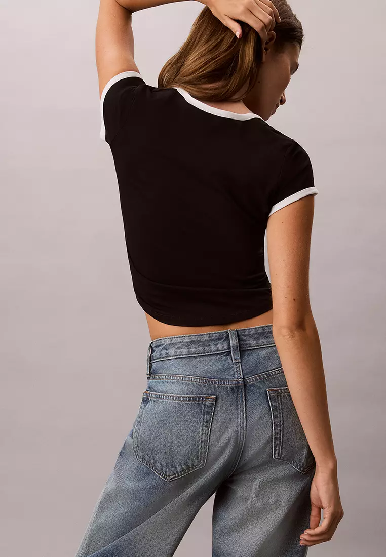 Slim Ringer T-Shirt - Calvin Klein Jeans