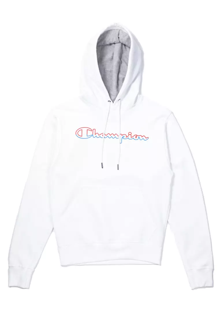 Champion satin clearance script hoodie sweatshirt