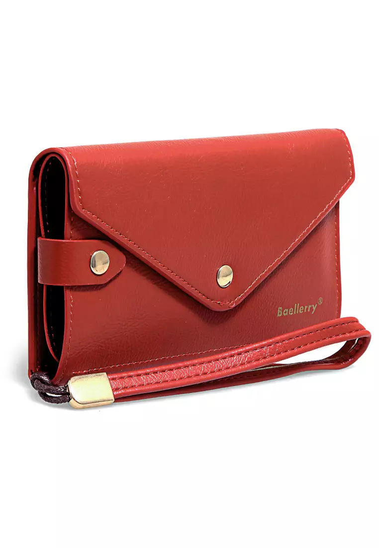 Clutch Wallet Dompet Wanita Model Panjang Handphone Slot Material Leather ORIGINAL