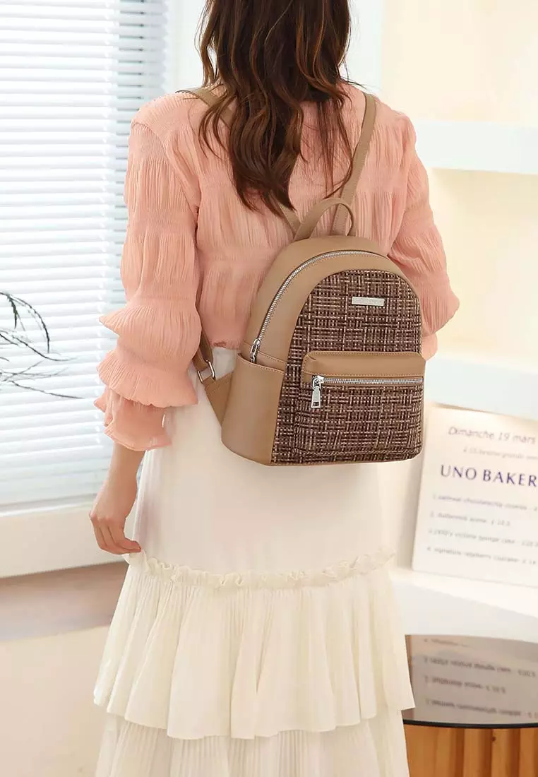 GYKACO SAMWON Black - Tas Ransel Wanita - Fashion Backpack (IMPORT)