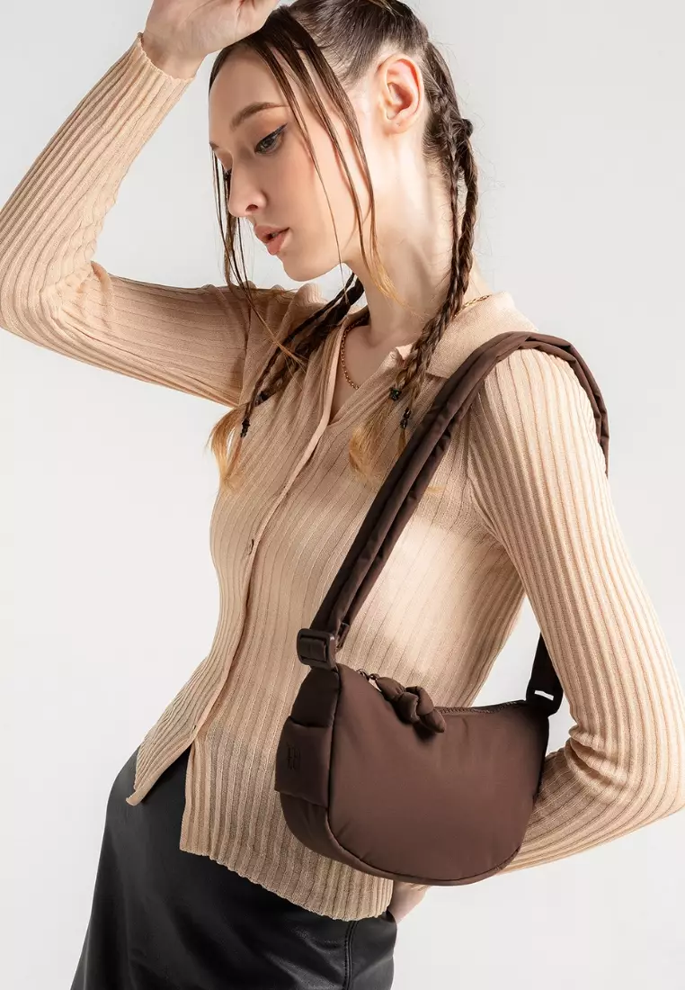Soffa Micro Hobo Bag - Brunette