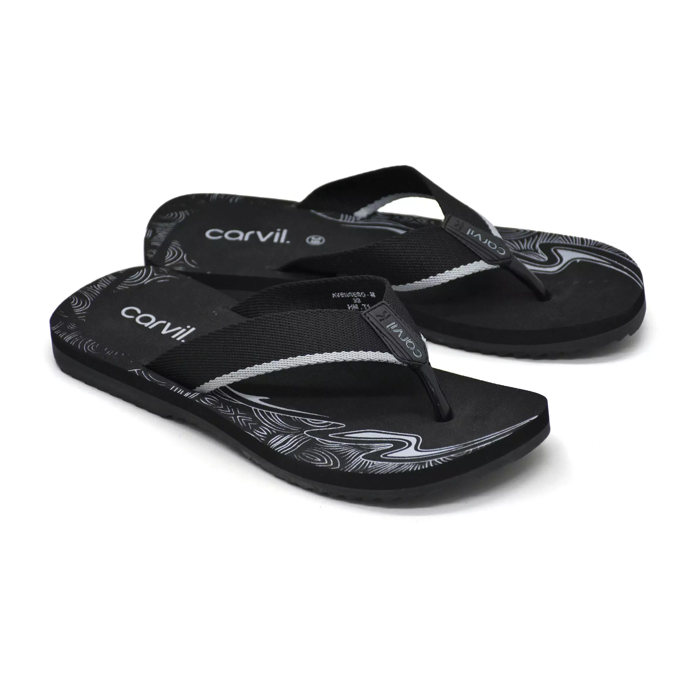 Carvil Sandal Pria Avengero-Me Black/Light Grey