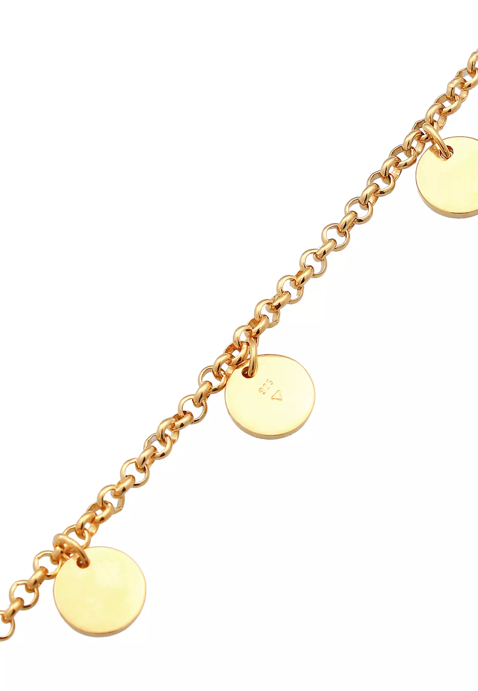 Bracelet Plate Pendant Filigree Gold Plated