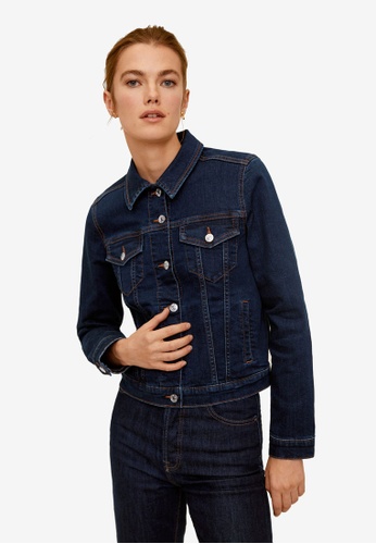 Buy Mango Dark Denim Jacket Online Zalora Singapore