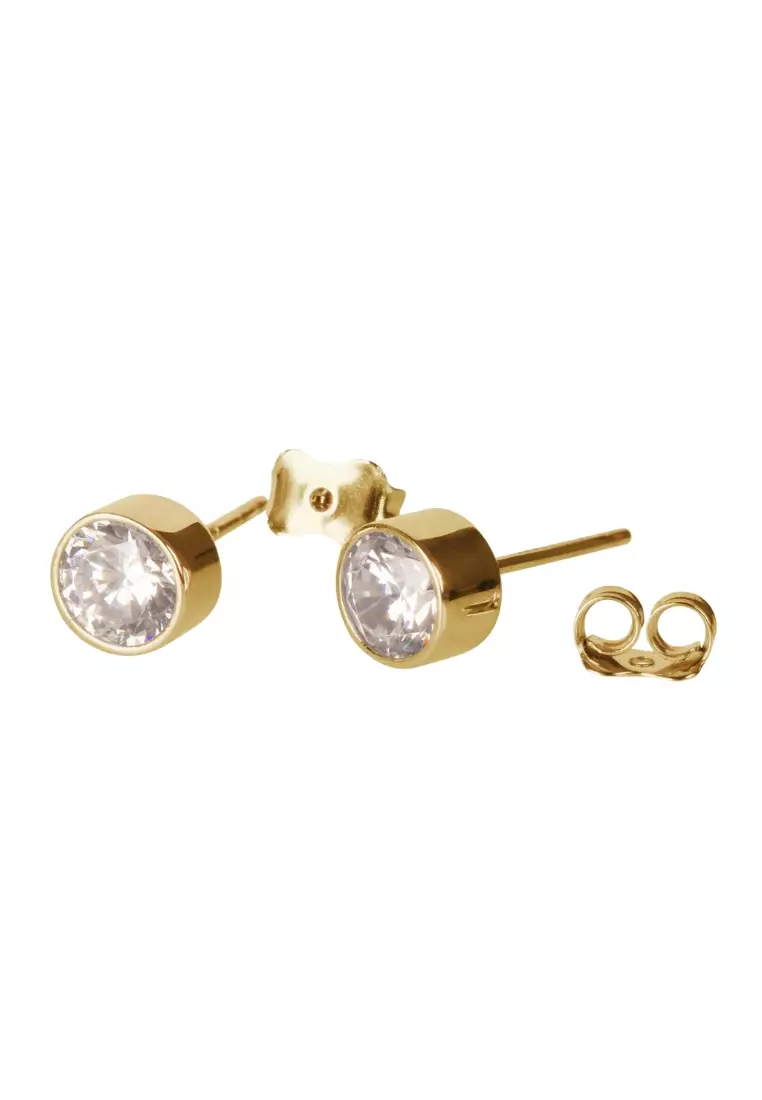 Arden Studs Earrings .40 Carat 18k Gold - Medium