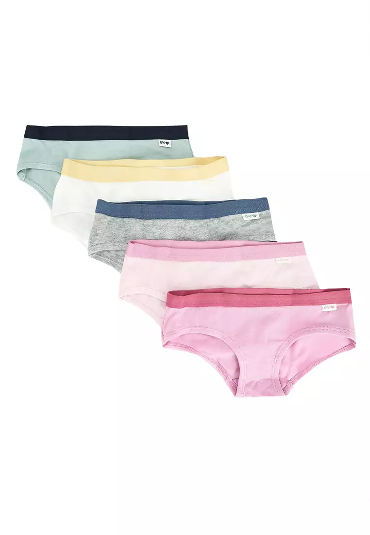 Buy GAP 5-Pack Organic Cotton Hipster Briefs in New Off White/Multi 2024  Online