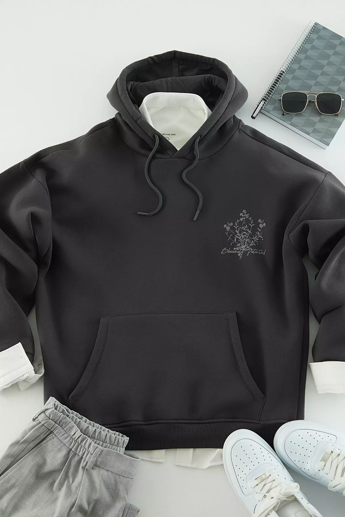 Long Sleeves Graphic Hoodie