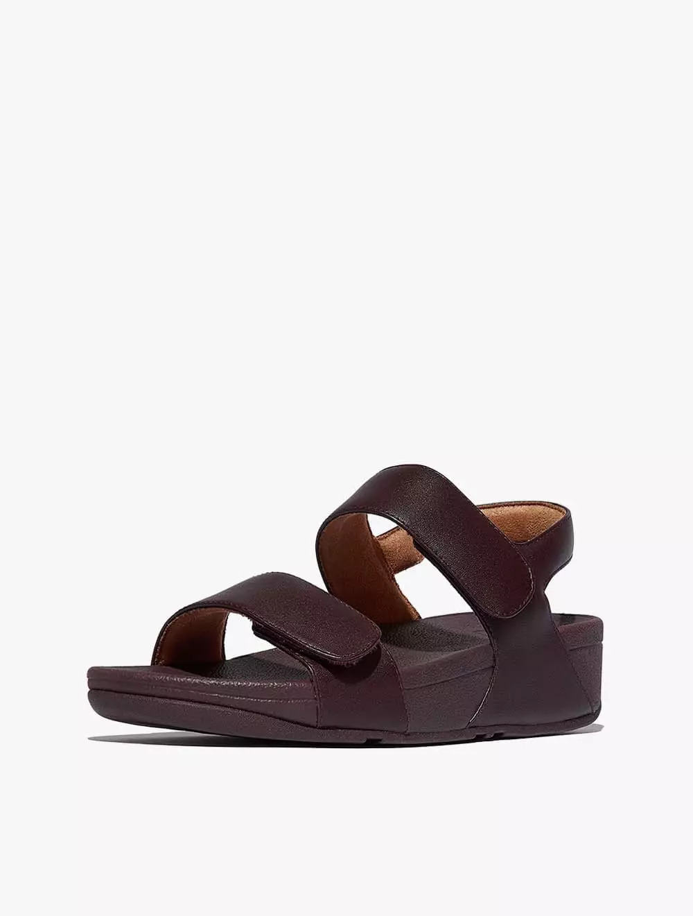 Fitflop Lulu Adjustable Leather Back-Strap Sandals - Plumberry