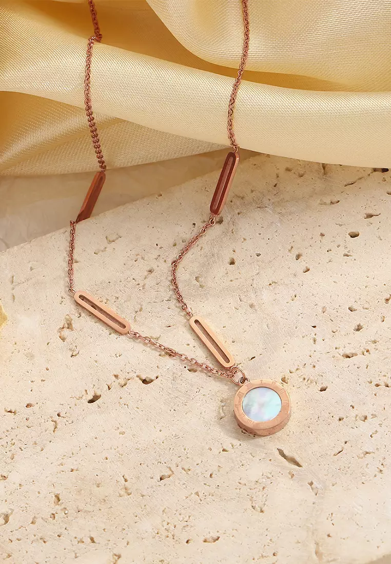 Kalung Wanita Titanium Asli Anti Karat Perhiasan Wanita Necklace