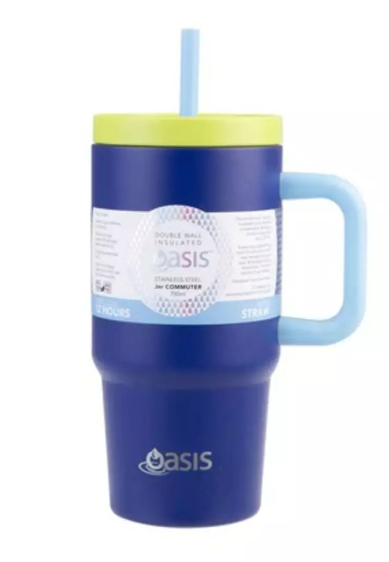 Oasis Stainless Steel Insulated Mini Commuter Travel Tumbler 700ML - Peacock Blue